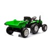 Batériový traktor HC-306 s prívesom, svetlozelený, 24V