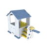 Detský záhradný domček 3v1 s modrou strechou
