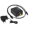91-202# Optický prevodník Toslink DAC na 2x RCA+jack s napájaním