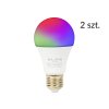 87-411# LED žiarovka e27 10w 230v rgb+cw 2ks wifi