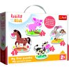 Puzzle - Baby Classic - Na farme - Kôň, Prasiatko, Zajačik, Krava - Trefl 36127