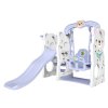 Detská záhradná šmykľavka 3v1 - biela