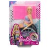 Bábika Barbie Fashionistas v kočíku s kockovaným oblečením