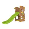 Záhradná šmykľavka s hojdačkou a basketbalom 3v1 - Medvedík hnedá