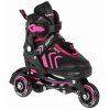 Kolieskové korčule, sada 4V1 29-33 ružové