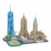 3D puzzle s čiarou mesta New York
