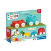 Clemmy Farebné senzorické vláčiky Lokomotívy Kocky 70 cm Clementoni 17961