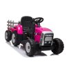 Traktor na batérie s prívesom XMX611 ružový