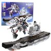 Stavebné tehly Lodná lietadlová loď Robot 2v1 737 ks.
