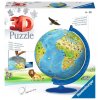 Puzzle 180 dielikov 3D guľa detský glóbus