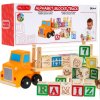 Drevené nákladné auto + kocky