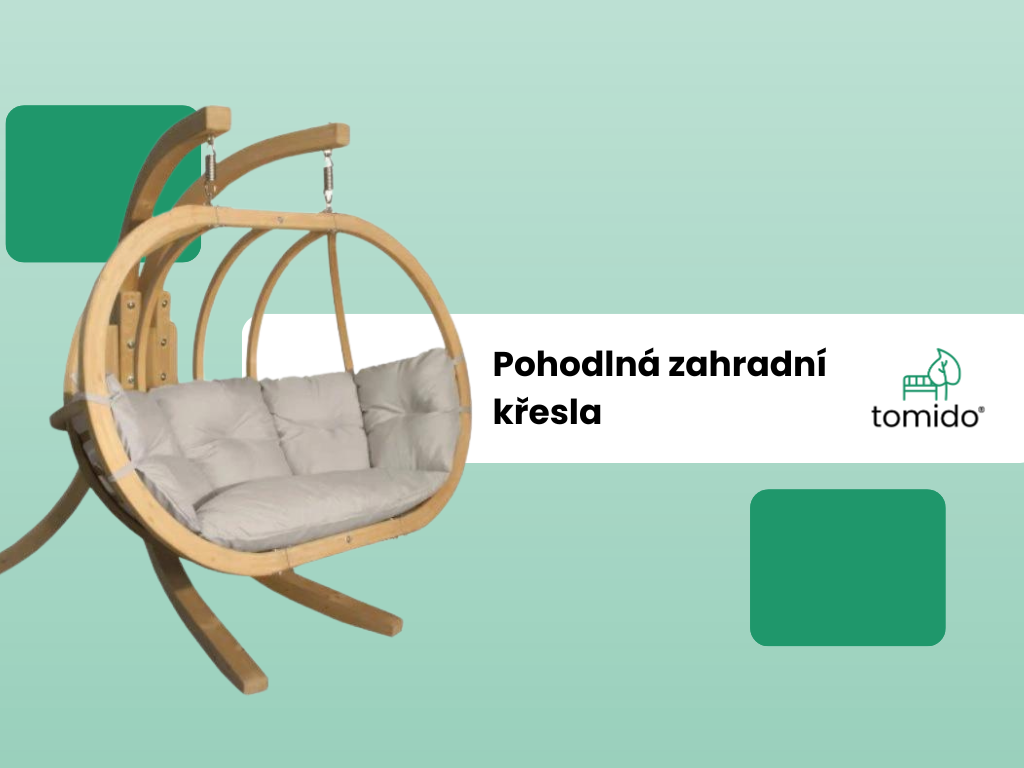Zahradní houpačky – jednoduchý způsob jak zdokonalit vaši zahradu