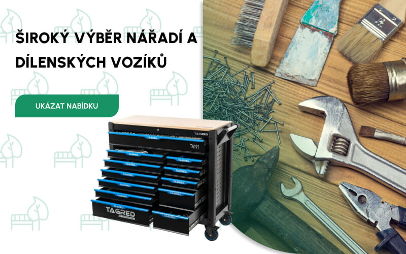 4 Široký výběr nářadí a vybavení do dílen
