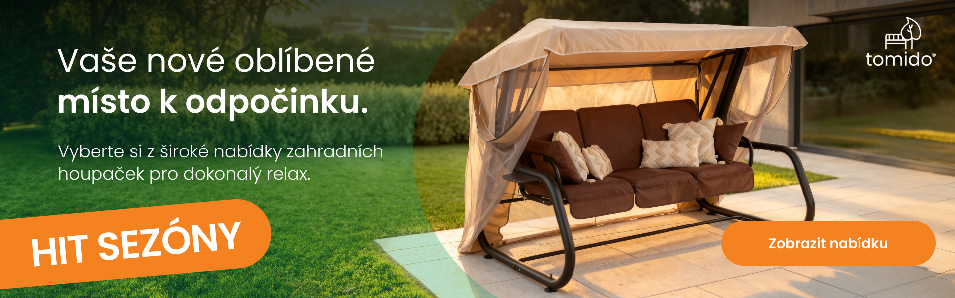 Luxusní zahradní houpačky