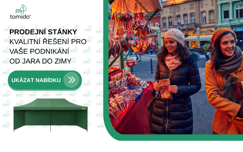 Naše prodejní stánky najdou využití na akcích i oslavách ,,tomido.cz"