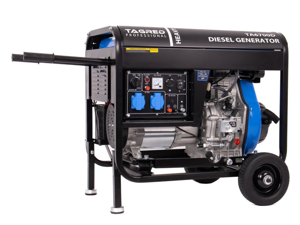 Dieslová elektrocentrála TAGRED 230V 6700W jednofázová, AVR TA6700D 5