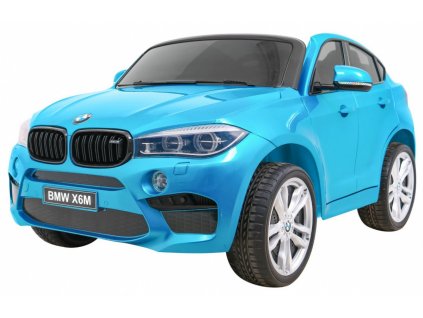 Elektrické autíčko BMW X6 M, 2 místné lakované modré 1