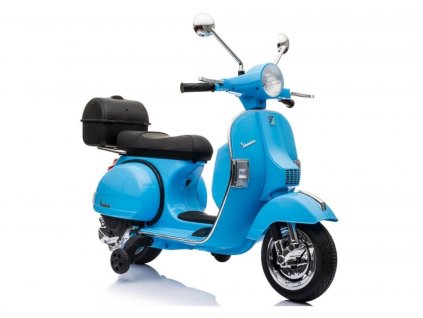 Dětská elektrická motorka Vespa modrá 1