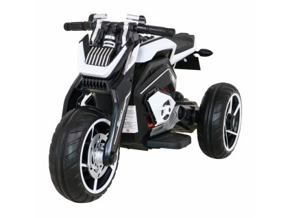 Dětská elektrická motorka Future bílá 1