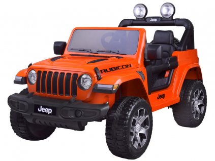 Elektrické autíčko Jeep Wrangler Rubicon oranžové 1