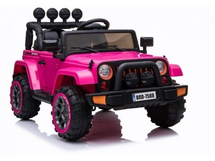 Elektrické terénní autíčko Full Time 4WD růžové 1