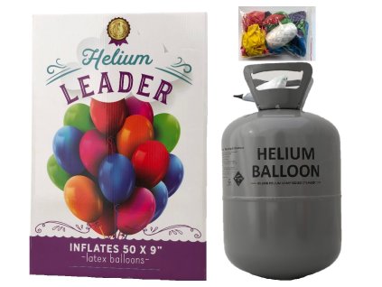 Helium do balónků s 50 balónky 1