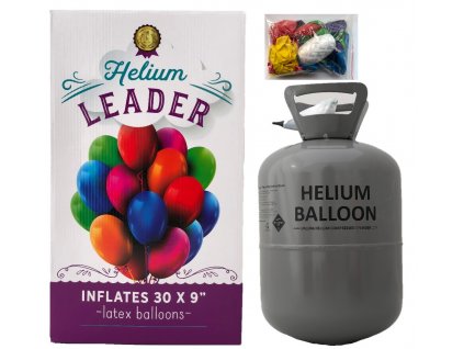 Helium do balónků s 30 balónky 1