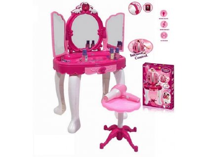 Dětský kosmetický stolek s dálkovým ovládáním Doris 1