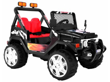 Elektrické autíčko Jeep Raptor, EVA kola, 2.4GHz černé 1