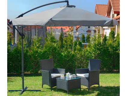 Zahradní slunečník EXCLUSIV 300 cm GREY