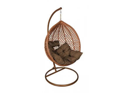 Zahradní houpací závěsné křeslo TROPICAL BROWN 1