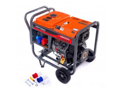 Dieselová naftová elektrocentrála generátor proudu AVR 8kW 230/380V KD126