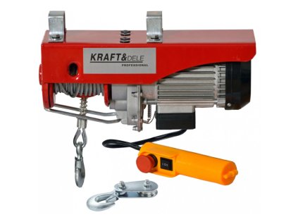 Elektrický lanový naviják 125/250kg kladkostroj jeřáb 550W KD1524
