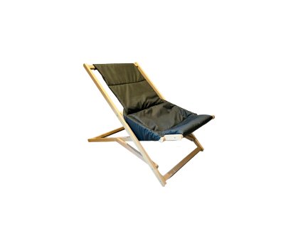 Dřevěné zahradní polohovací lehátko Premium Grafit PATIO na Tomido.cz
