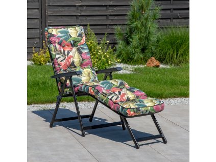Polohovací zahradní lehátko Lena Lounger Black Edition G052-23IB PATIO