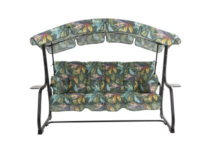 Zahradní houpačka Ravenna Black Editon s bočními stolky G058-02PB PATIO