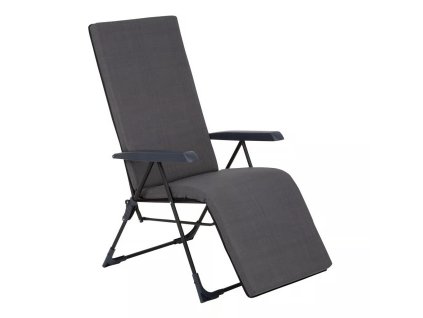 Polohovací zahradní křeslo s podnožkou Barletta Plus Black Edition H024-07PB PATIO 1