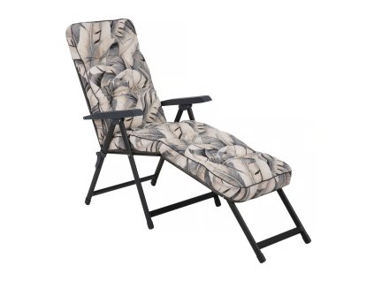 Polohovací zahradní lehátko Lena Lounger Black Edition G057-06PB PATIO