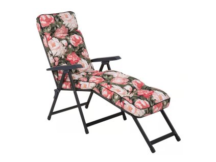 Polohovací zahradní lehátko Lena Lounger Black Edition A101-23PB PATIO