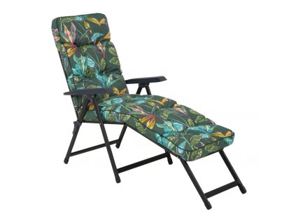 Polohovací zahradní lehátko Lena Lounger Black Edition G058-02PB PATIO