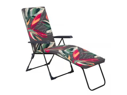 Polohovací zahradní lehátko Barletta Black Edition G053-06IB PATIO