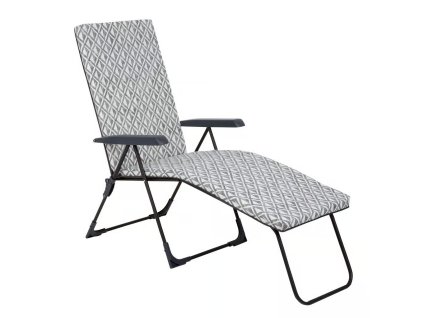 Polohovací zahradní lehátko Barletta Black Edition H039-06PB PATIO