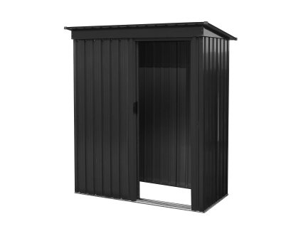 k15036 aga zahradni domek 163x182x89 cm tmave sedy 1