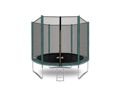 k14688 aga sport top trampolina 250 cm tmave zelena ochranna sit zebrik new 1
