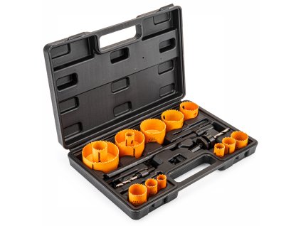 Vykružovací vrtáky 17 ks, 3/8", 7/16" HEX, 19 - 76 mm, PM1036