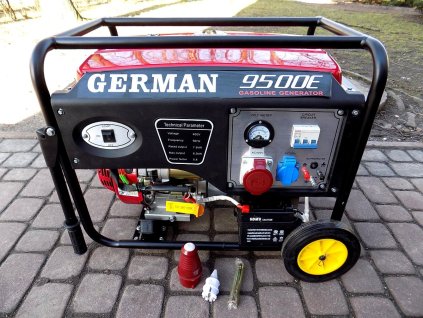 Benzínová elektrocentrála s AVR 8kW 230 400V s el. startem GERMAN