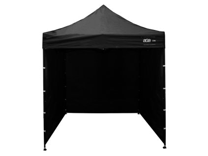 Aga Nůžkový stánek PARTY, ochranný, 3 x 3 m, černý, 3 bočnice