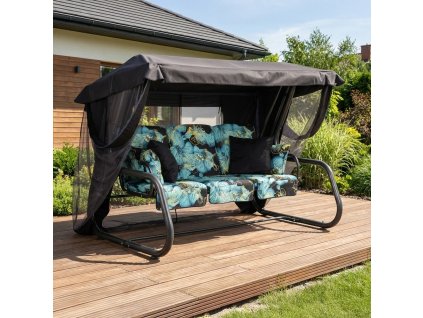 Zahradní houpačka Venezia s moskytiérou a polštářky A099-31IB PATIO