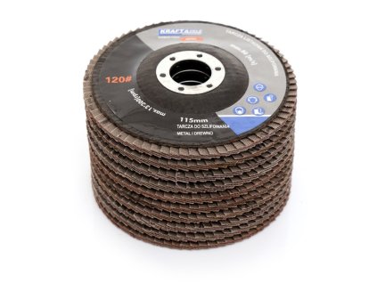 komplet tarcz listkowych 10szt 115mm p80 kd962