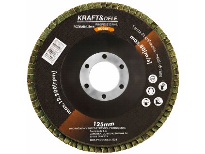 komplet tarcz listkowych 10szt 125mm p100 kd968